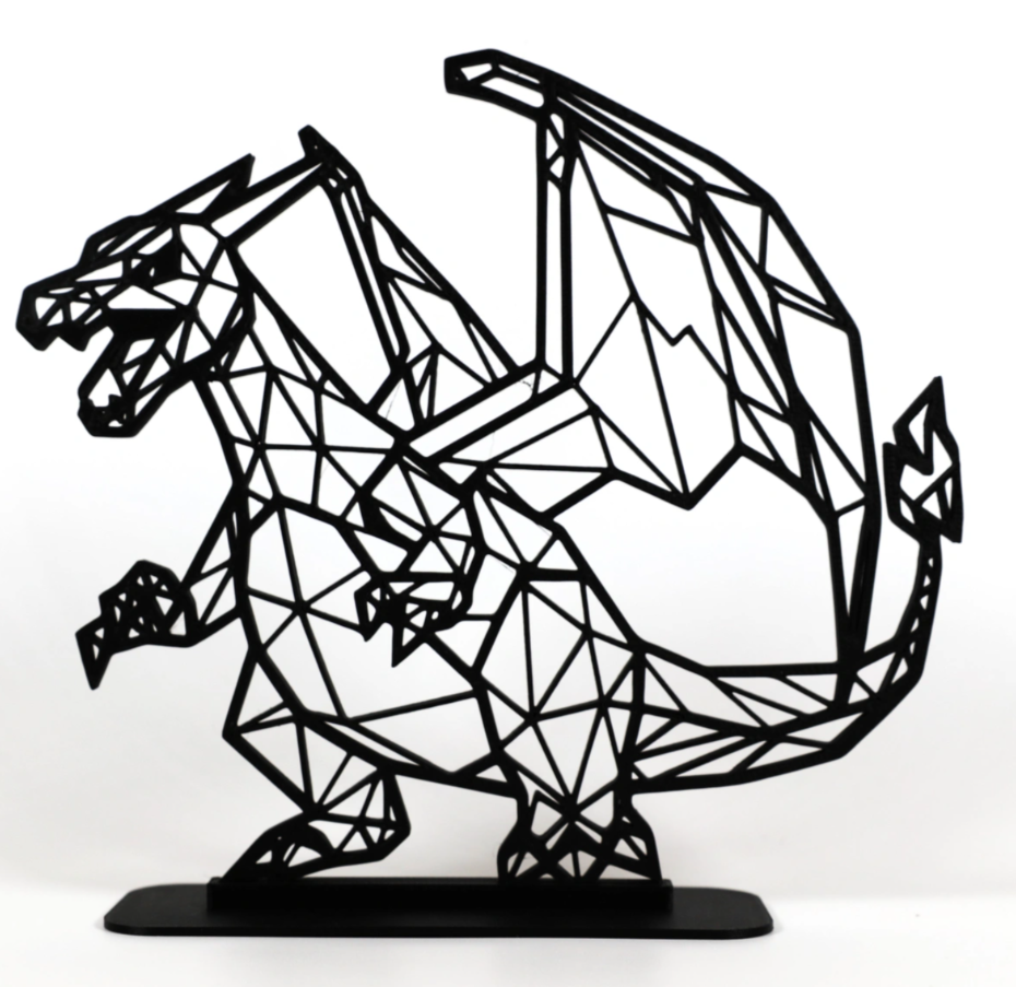 Low Poly Geometric Pokemon Style Ornament