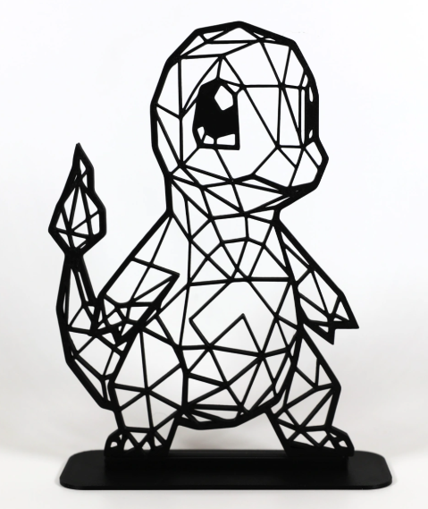 Low Poly Geometric Pokemon Style Ornament