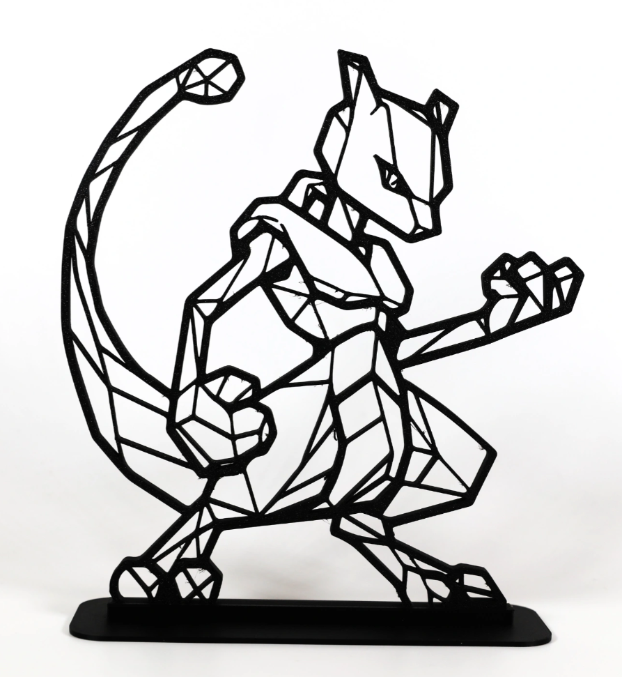 Low Poly Geometric Pokemon Style Ornament