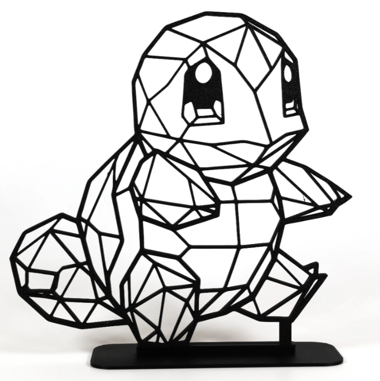 Low Poly Geometric Pokemon Style Ornament
